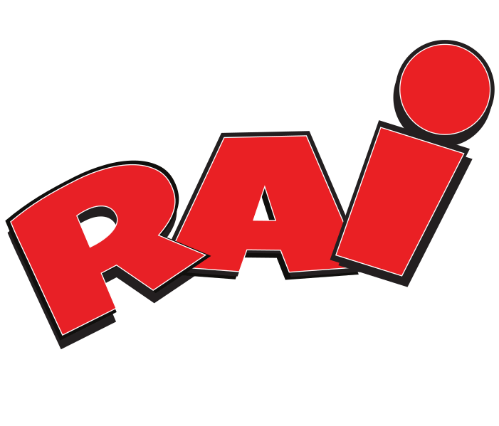 Red letters spell out "RAI", which stands for Random Acts of Insanity