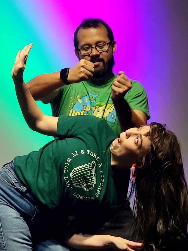 Andrew and Jenna from Random Acts of Insanity performing at Cinematique Theatre in Daytona Beach